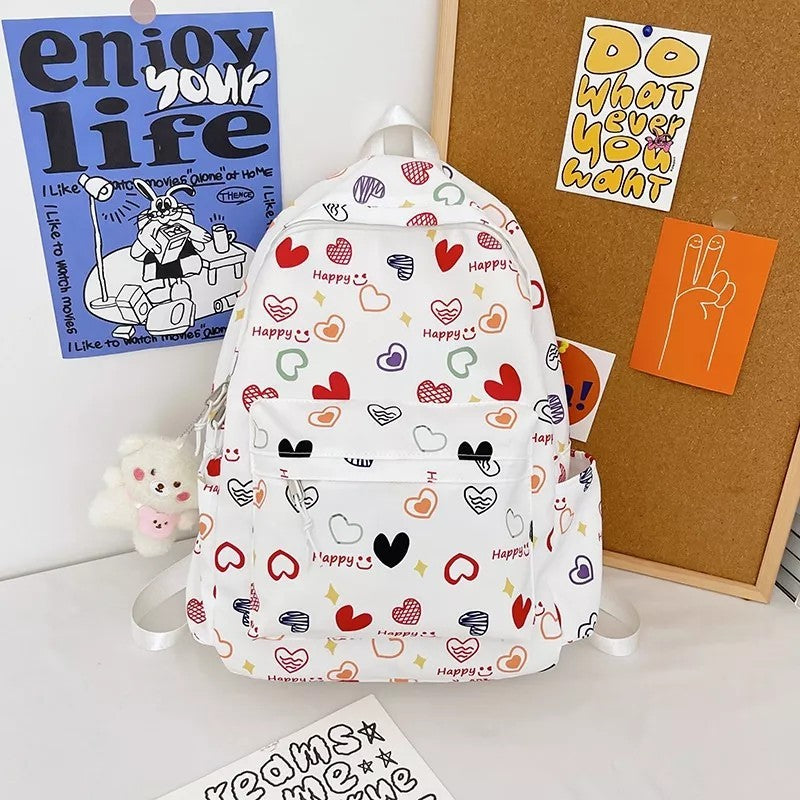 GUCSELECTED(B1866) กระเป๋าเป้ไนล่อนลายน่ารัก ใบใหญ่**ไม่มีที่ห้อย**