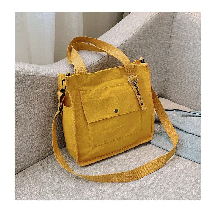 GUCSELECTED(B1874) กระเป๋าผ้าสะพายข้าง-สะพายไหล่