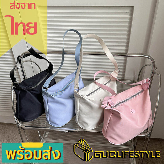 GUCSELECTED(B1910) กระเป๋าสะพายไหล่ผ้าอ๊อกซ์ฟอร์ด มี4สี สีพาสเทล