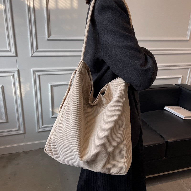 GUCSELECTED(B1780) กระเป๋าผ้าลูกฟูกป้ายFASHION