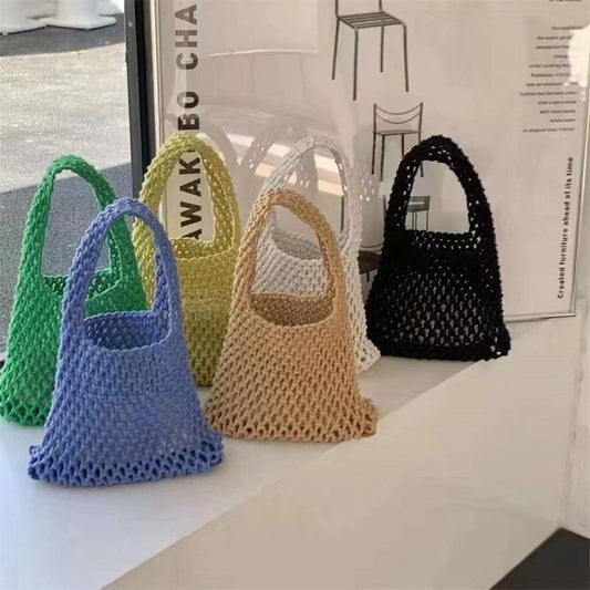 GUCSELECTED(B1838)กระเป๋าเชือกถักmini มีถุงผ้าให้ งานน่ารัก minimal