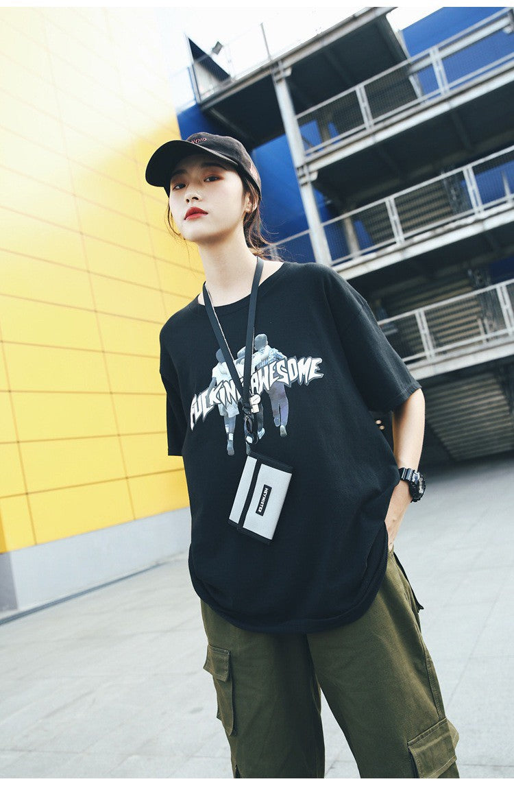 GUCSELECTED(B1721) กระเป๋าสตางค์ใบสั้นHEYMISTERมีสายคล้องคอ ใส่บัตร ใส่เหรียญ ใส่ธนบัตร